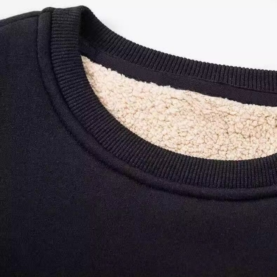 겨울 남성 양털 스웨터 따뜻한 속옷을 유지 캐주얼 솔리드 컬러 풀오버 Lambswool o-neck 두꺼운 열 속옷상의