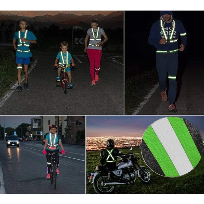 Abbigliamento riflettente per auto per la sicurezza Gilet di sicurezza stradale Visibilità gialla Alta visibilità all'aperto per la corsa Gilet sportivo da ciclismo