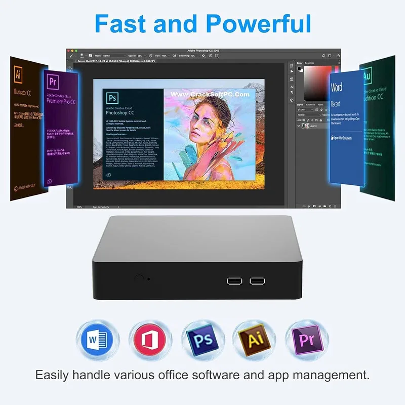 Full Set Up Core I7 I5 I9 Fanless Industrial Computer Mini Pc Gamers Completo