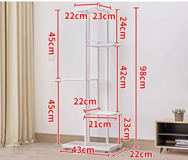 5 Schicht Topfst änder Lager regal Blumen Eisen Pflanzen halter Veranstalter Regal Hausgarten Dekoration