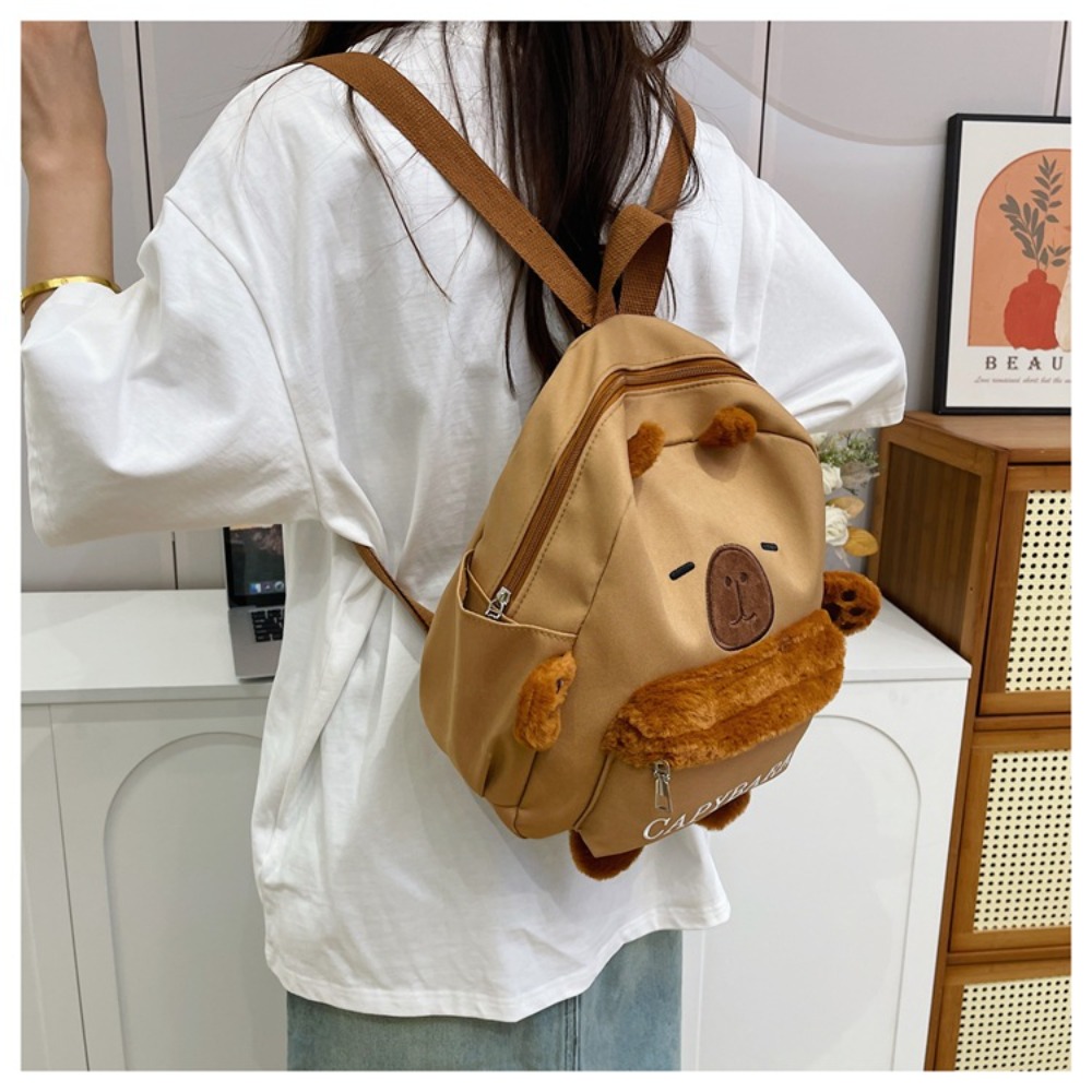 Moda dos desenhos animados ombros saco cobaia saco de pelúcia capivara saco de pelúcia casal