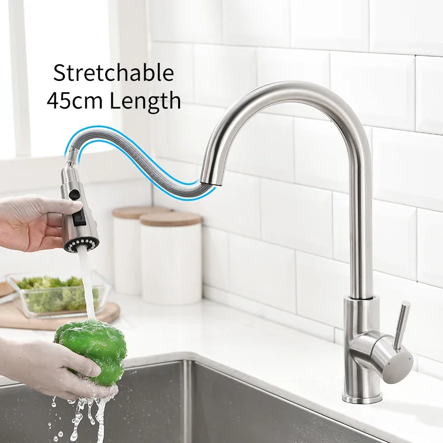 สมาร์ท Touch ก๊อกน้ําห้องครัวเครนสําหรับ Sensor Kitchen Water Tap Sink Mixer หมุน Touch ก๊อกน้ํา Sensor Water Mixer KH-1005