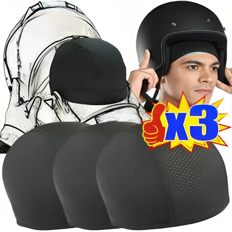 サイクリング速乾性ヘルメット帽子通気性オートバイ目出し帽ヘルメットインナー汗発散性帽子男性女性スポーツ帽子キャップ