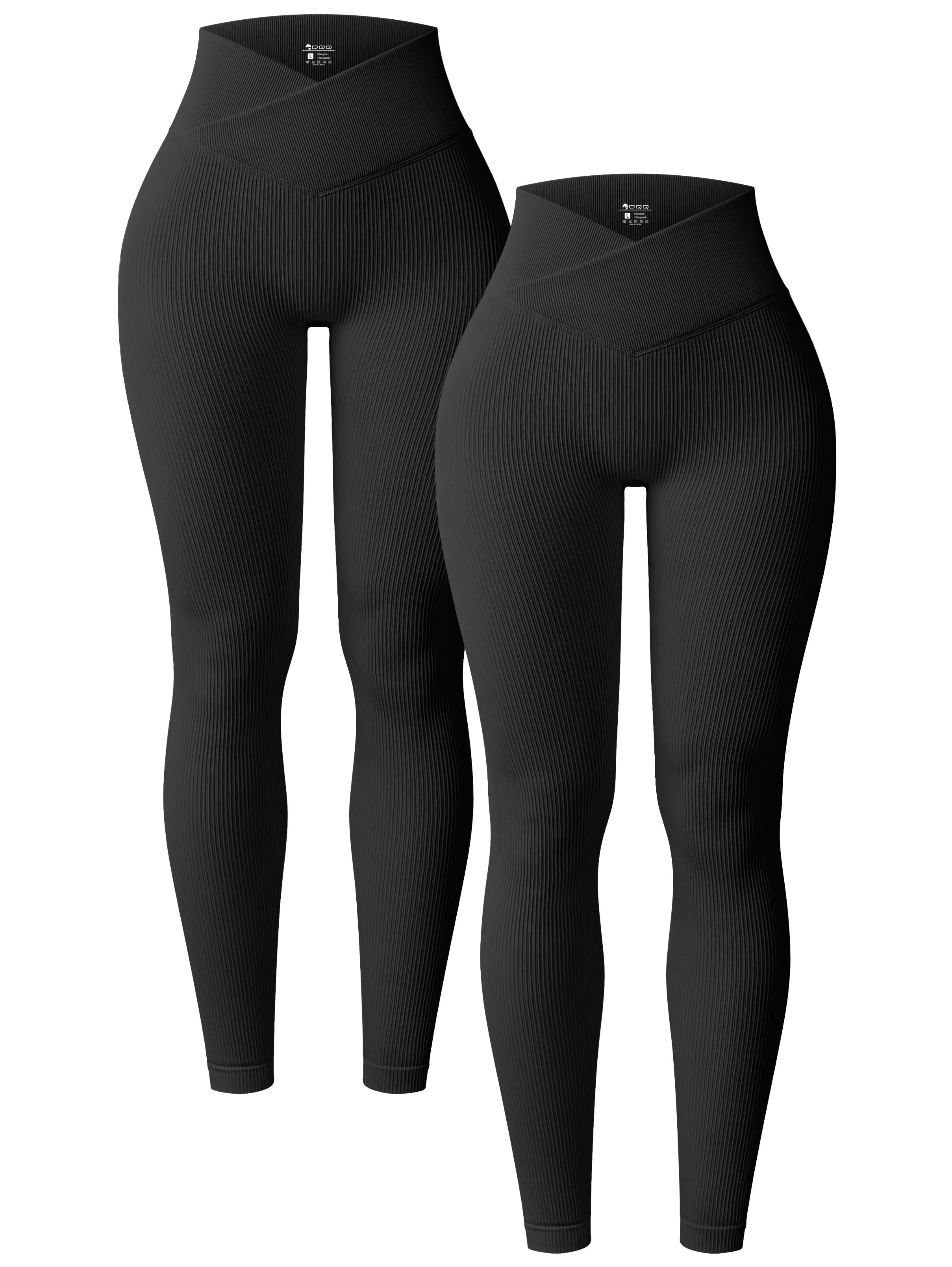 OQQ Venta caliente V cintura Fitness pantalones levantamiento de glúteos mujeres entrenamiento Leggings