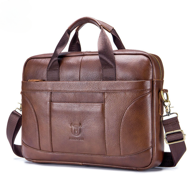 Bolsas de Ombro Crossbody de couro de vaca genuínas, pastas casuais masculinas de grande capacidade, lazer, bolsa de viagem portátil, macia