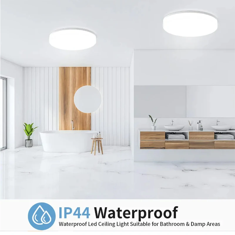 โคมไฟเพดาน LED ทรงกลมบางเฉียบทันสมัย สำหรับห้องนอน ไฟ LED ตกแต่งบ้าน 48W 36W 24W 18W
