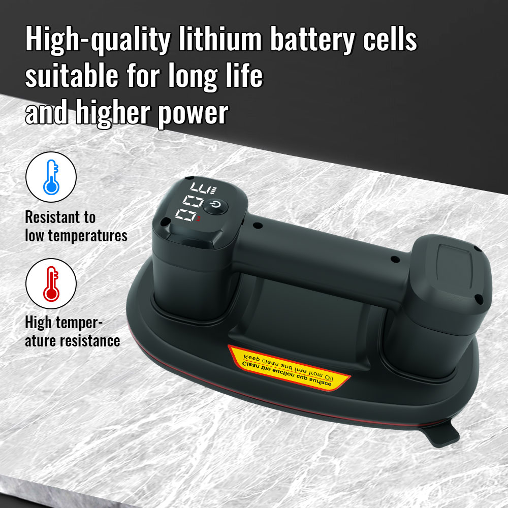 NOVA adsorção a vácuo de 300KG. Ventosa poderosa de motor duplo P9. Aparência oval. Carregamento USB. Mover telhas, granito, etc.
