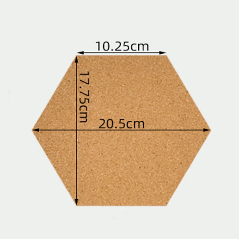 1/2/4/6pcs Small Sheet Removable Cork Board Wall Sticky Note Board for Message Pins Table RMB01