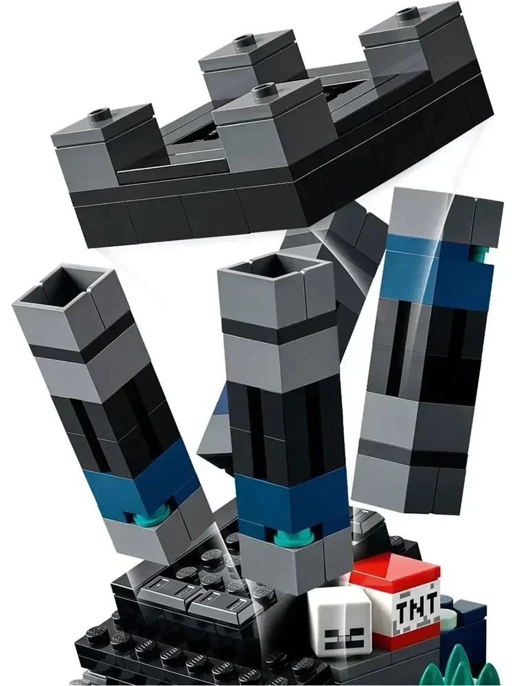 852pcs DIY ของเล่นเพื่อการศึกษา,เกมคลาสสิก Dark World GUARD Building Blocks ของขวัญวันเกิดของเล่นเด็กคริสต์มาสของขวัญ