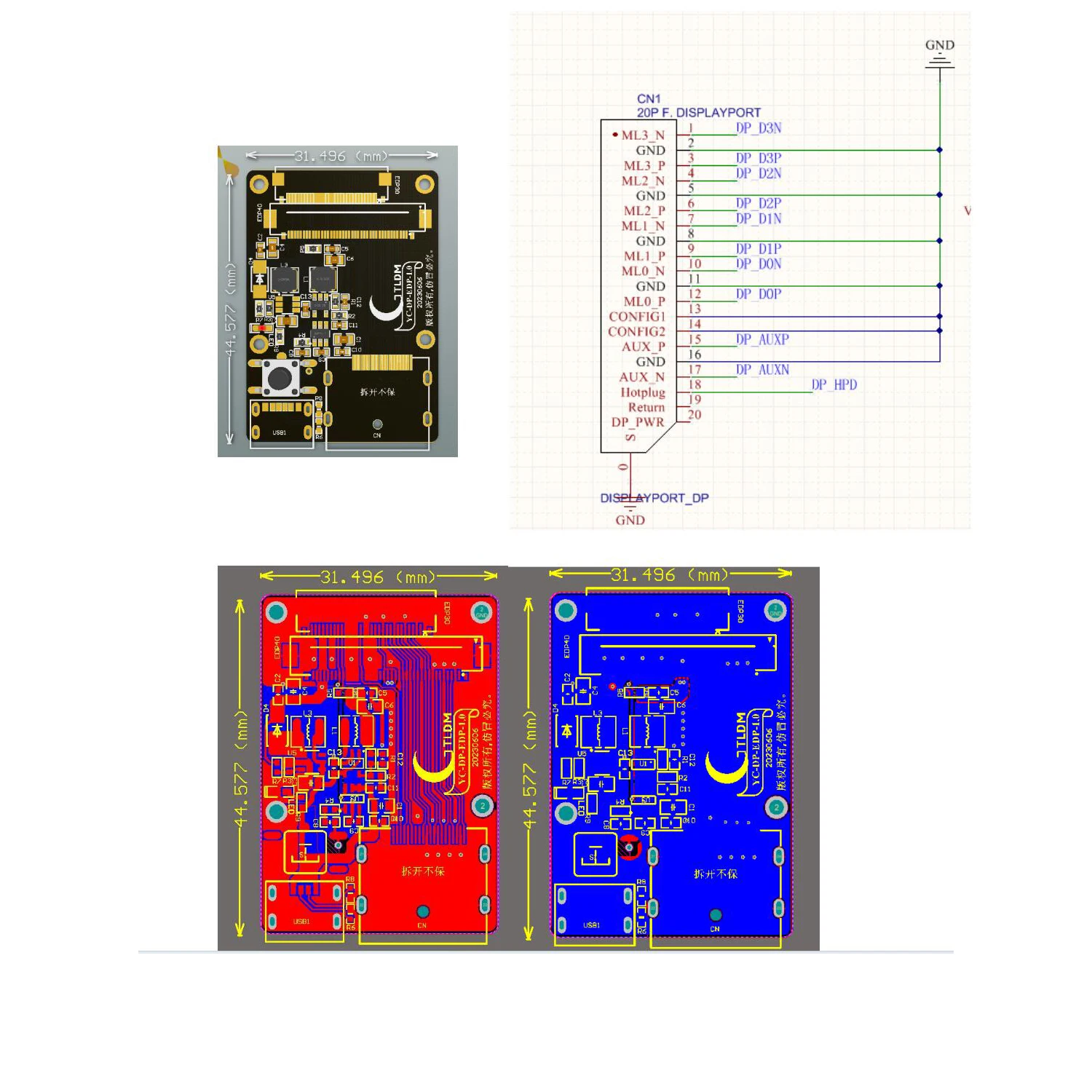 30p 40p DP a EDP Drive Board EDP signal Adapter Projection Board EDP cable 2k 4k 30pin 40pin pantalla LCD LED portátil
