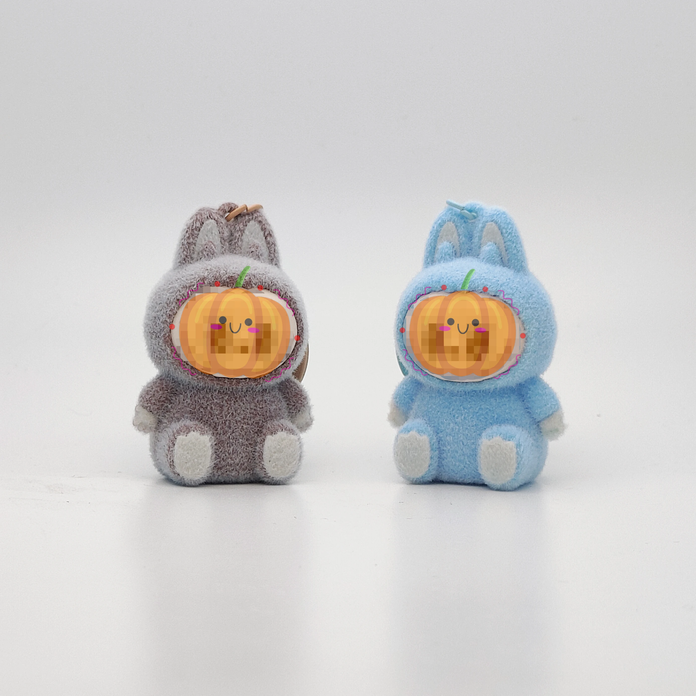 1PC portachiavi bambola di peluche giocattolo in PVC accessori per telefono ciondolo borsa fascino portachiavi per auto portachiavi bambola carina colori caramelle colorate