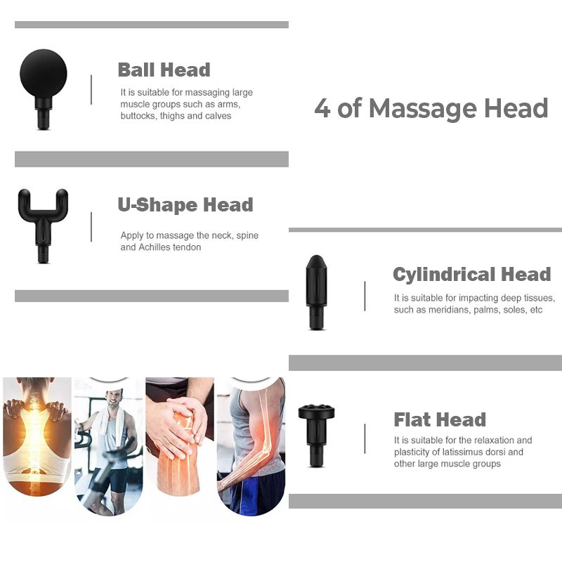 Mini pistola de Fascia, pistola de masaje inalámbrica, equipo de masaje de relajación muscular, membrana de cuello, instrumento de masaje de columna Cervical Rob