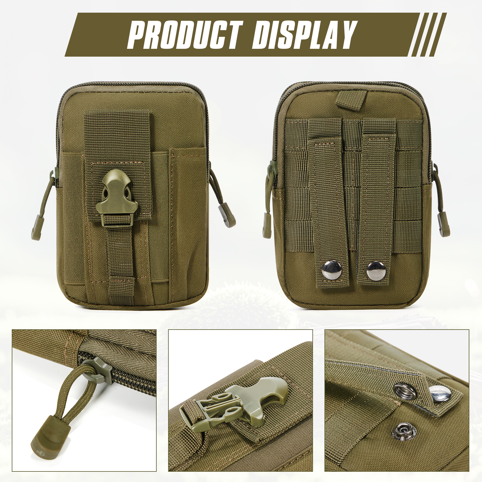 Outdoor heuptas Multifunctionele waterdichte camouflage hangende heuptas Militaire tactische heuptas Draagbare reistelefoontas