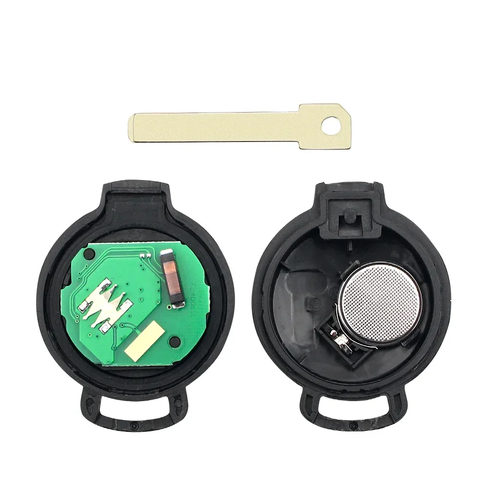 KEYYOU For Mercedes Benz Smart Smart Fortwo 451 2007 2008 2009 2010 2011 2012 2013  3 Buttons ID46 Chip 433Mhz Remote Car Key
