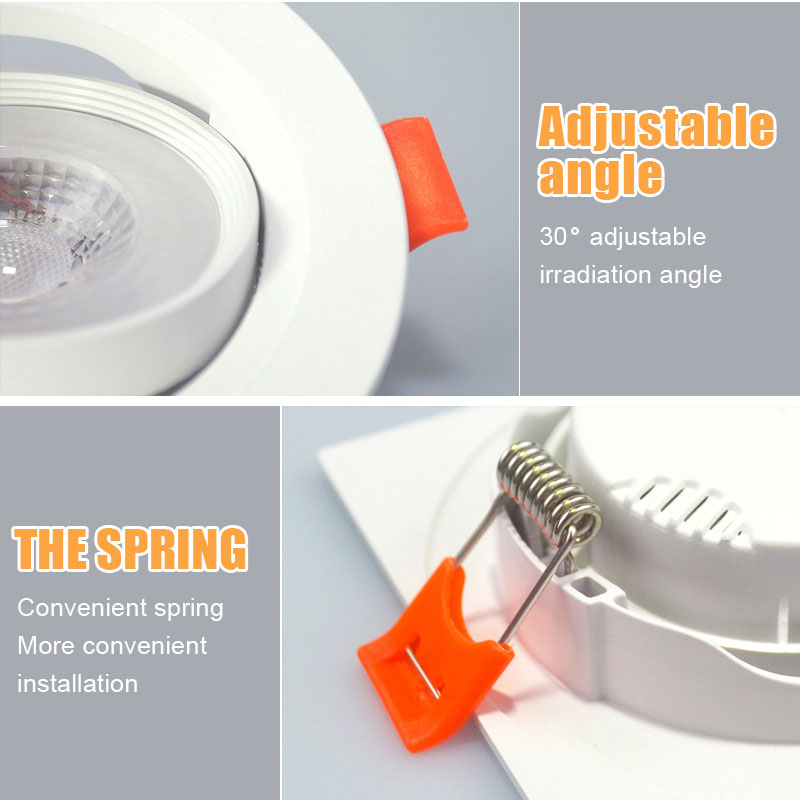 10 Uds. Focos empotrables LED 7W 9W 5W 12W 3W AC220V 110V COB Chip lámparas empotrables de techo para iluminación del hogar
