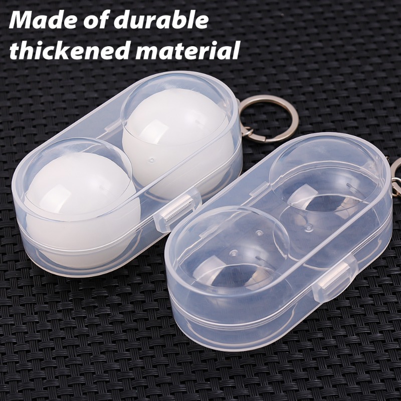 ลูกปิงปองคอนเทนเนอร์กล่อง Hard พลาสติก Ping Pong Ball กล่องเก็บพวงกุญแจตารางเทนนิสอุปกรณ์เสริมของขวัญ