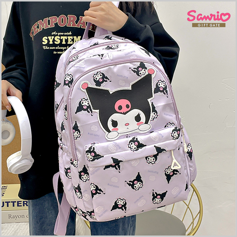 Zaino Sanrio per donna Cartoon Hello Kitty Kuromi Bookbag studente adolescente ragazza ragazzo Nylon borsa a tracolla zainetto borse Kawaii