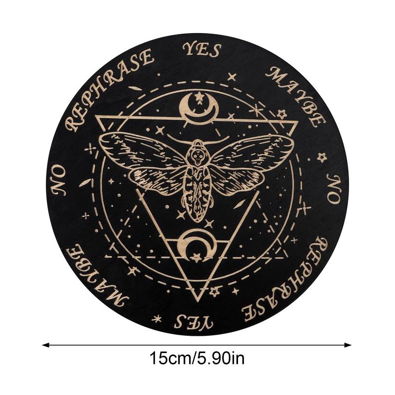Star ลูกตุ้ม BOARD Dowsing Divination BOARD Magic สมาธิ Decision แผ่น Metaphysical ข้อความแม่มดแท่นบูชาอุปกรณ์