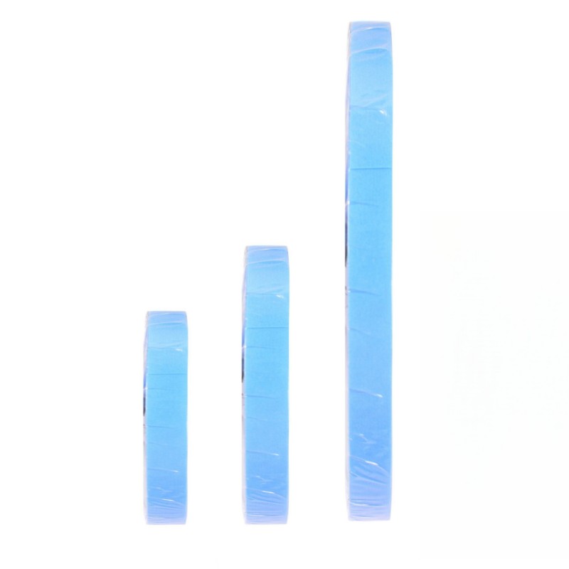 Cinta adhesiva de doble cara para extensión de cabello, cinta de encaje frontal azul de 0,8 cm, para tupé, peluca de encaje