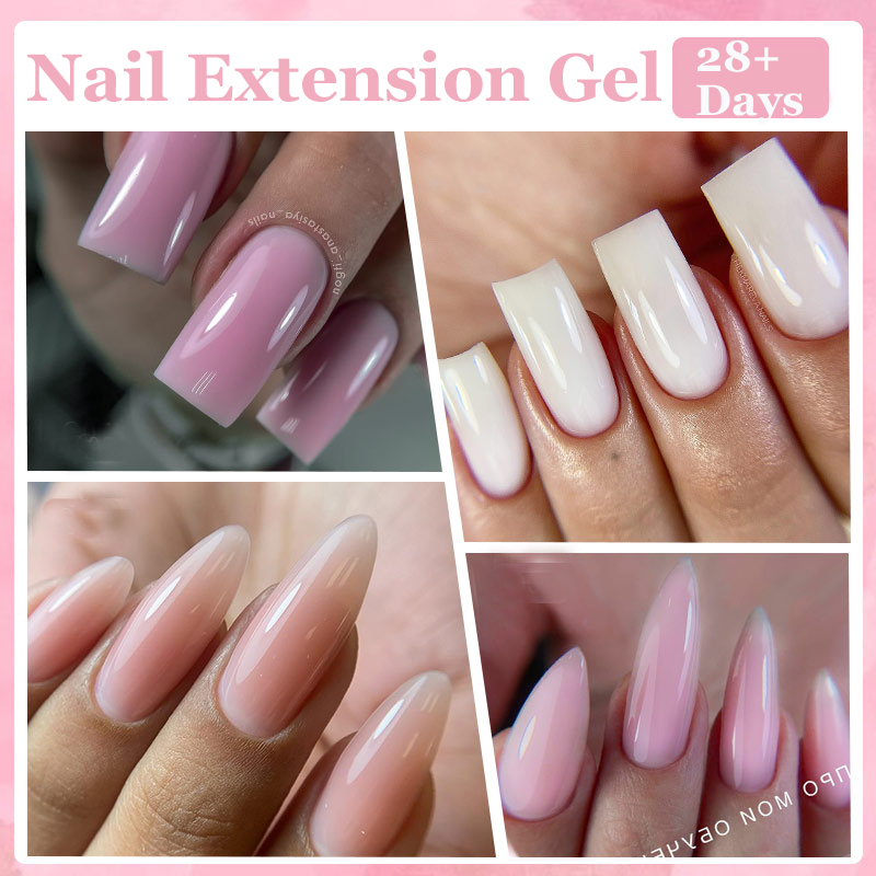 LILYCUTE Extension เล็บเจล Glitter Vernis Semis ถาวร UV เจลสําหรับเล็บยืดเจลก่อสร้าง