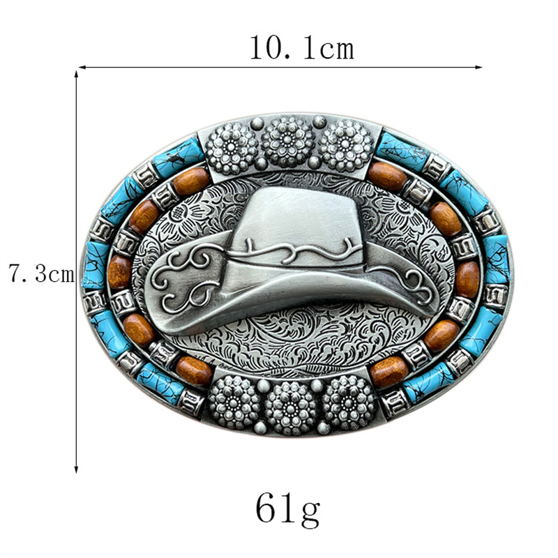 Cowboyhut und Gürtels chnalle im westlichen Stil
