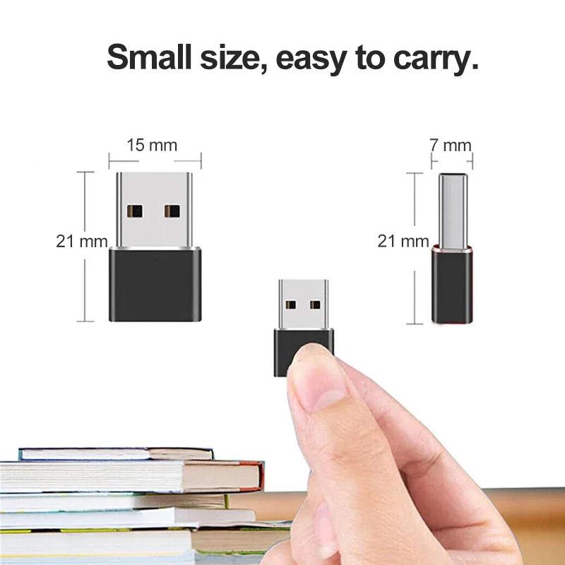 Adaptador usb para usb c para iphone 17 usb c fêmea para usb macho adaptador de carregador de carro tipo c conversor para apple 16 para samsung galaxy