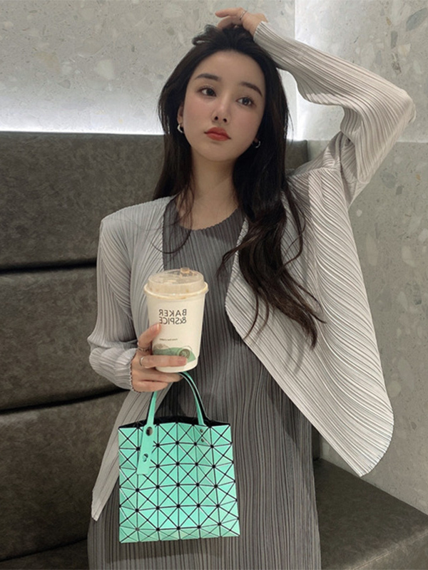 Slimming Woven ort Coat Jaet Women's Faion Spring Autumn Thin Design Sense Folded Cardigan Outerwear Sli Outer Layer