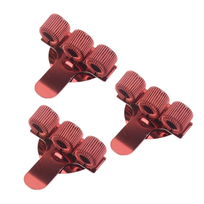 Máy giữ bút kim loại E8BE 3PCS với kẹp túi cho y tá của y tá bút chì lỗ với vòng lò xo có thể điều chỉnh