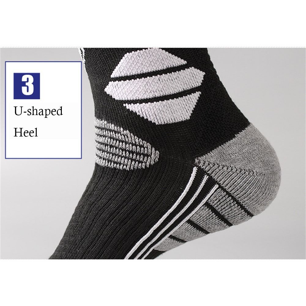 Winter Warm Ski Socks Anti-slip Thickened Breathable Compression Snowboard Socks Thermal Moisture-wicking Knee High Socks