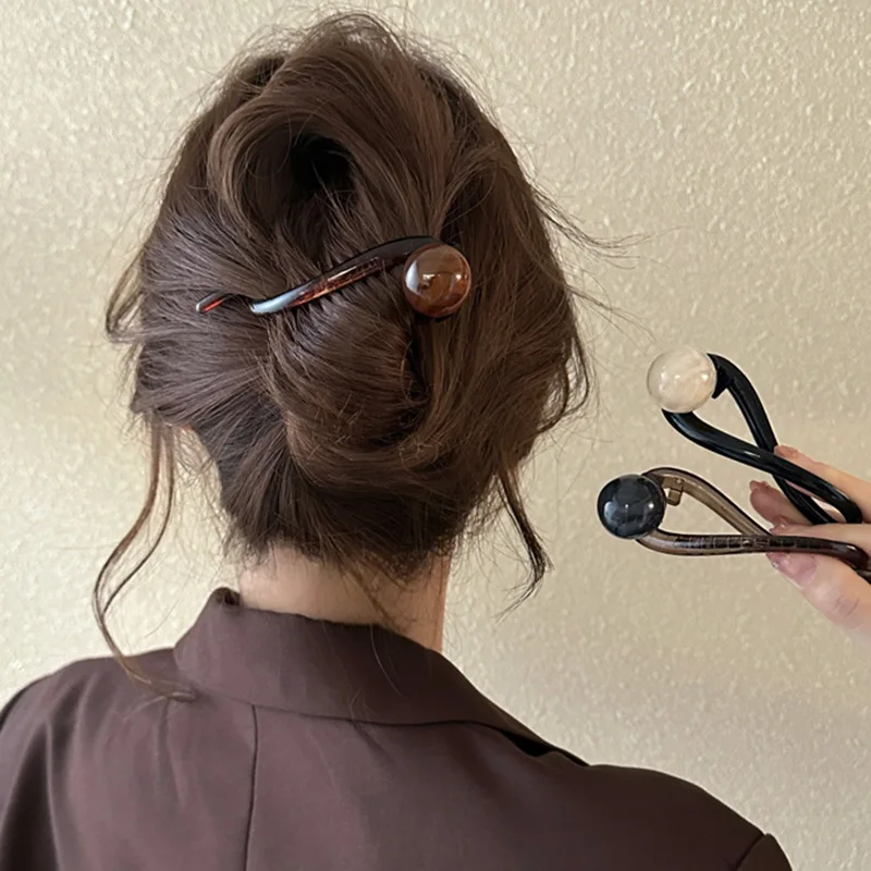 Pinzas para el cabello coreanas para mujer, horquillas traseras elegantes para niña, accesorios para el cabello, pasadores Vintage, Clip para cola de caballo, tocado para mujer