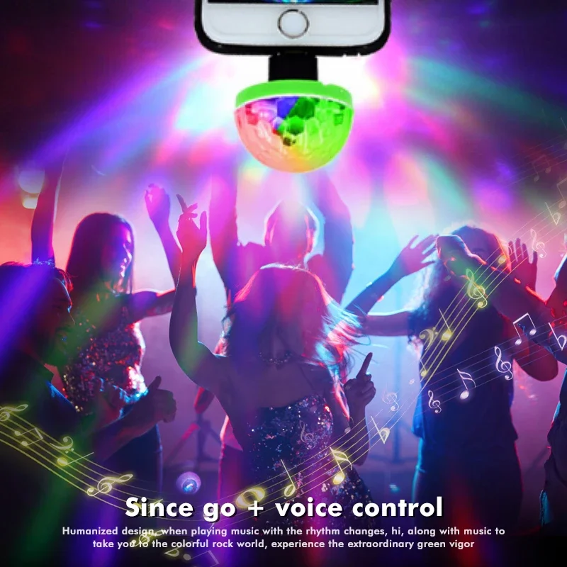 USB ไฟเวที Mini LED บรรยากาศแสงเวที DJ Disco Ball โคมไฟในร่ม Home Party USB ไปยัง Apple โทรศัพท์ Android Disco Light