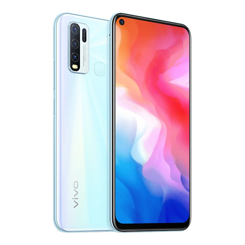 Vivo Y50 Firmware global para celular Snapdragon 665 Octa Core 6,53 "5000mAh 18W 16.0MP Câmeras Dash Charge 8GB RAM 128GB ROM