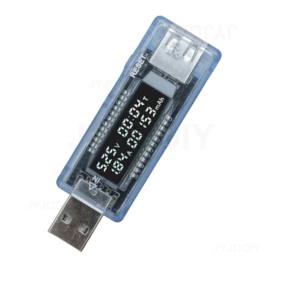 Probador USB, probador de capacidad del cargador de voltaje de corriente, medidor de voltaje de corriente, pantalla de tiempo, Detector de energía móvil, prueba de batería