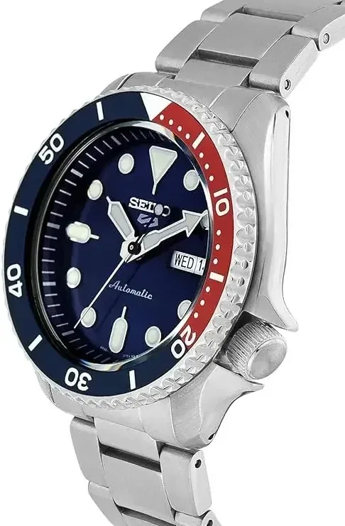Reloj SEIKO Original 5 serie deportiva, relojes de pulsera clásicos de moda de cuarzo giratorios redondos con banda de acero resistente al agua automática