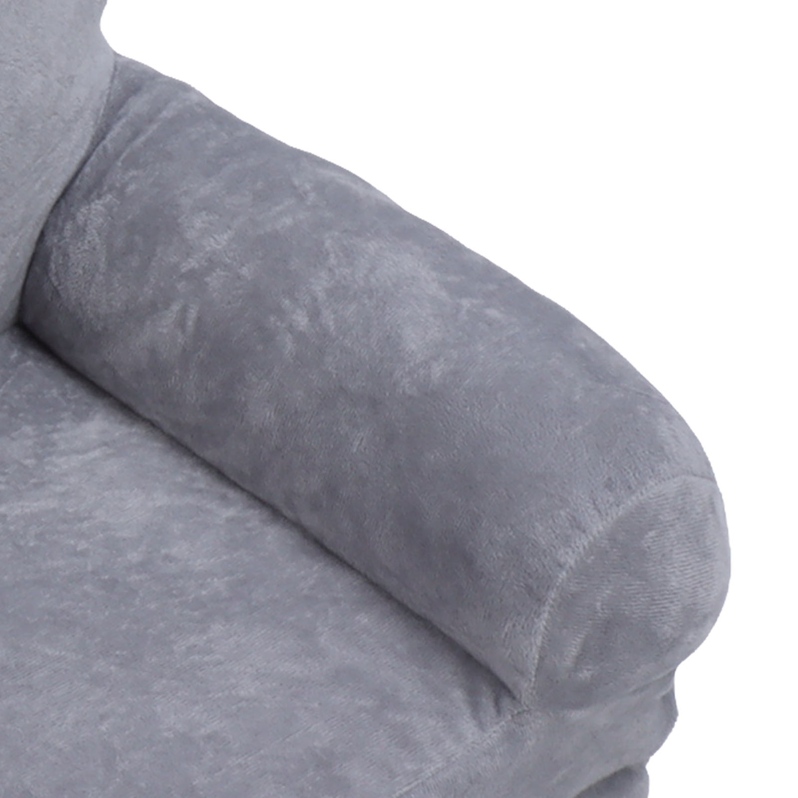 Canapé pliable pour enfants, Design de dessin animé, doux et respirant, chaise pour tout-petits, dossier Stable, chien gris, poignée large pour dormir