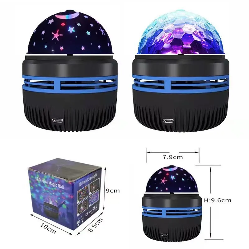 USB LEDプロジェクションナイトライト,ギャラクシープロジェクター,ゲームルームの装飾,寝室の魔法のボールランプ,5v