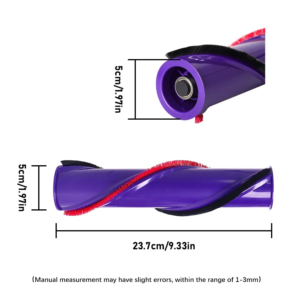 Brush Roll Replace Vacuum Cleaner Part For Dyson V8 Compatible Cordless Brushroll Cleaner Head Brush Bar Roller Part Replacement