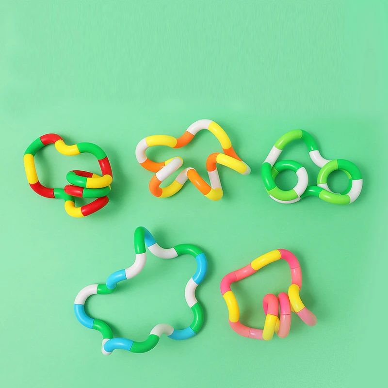 1/3/5 pièces Tangle Fidget jouet torsion sensorielle main-oeil Coordination jouet soulagement de l'anxiété doigt jouet pour enfant adulte motricité Fine