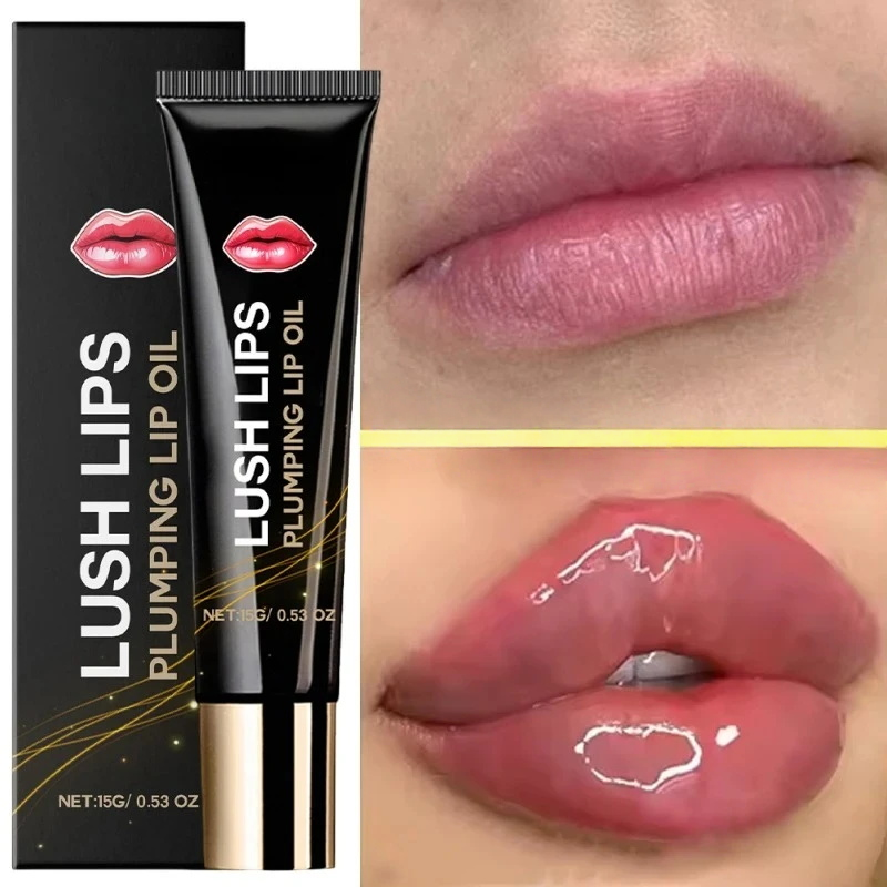Aceite regordete de labios voluminizador al instante aumenta la elasticidad de los labios hidrata de larga duración brillo regordete de labios maquillaje de belleza Sexy