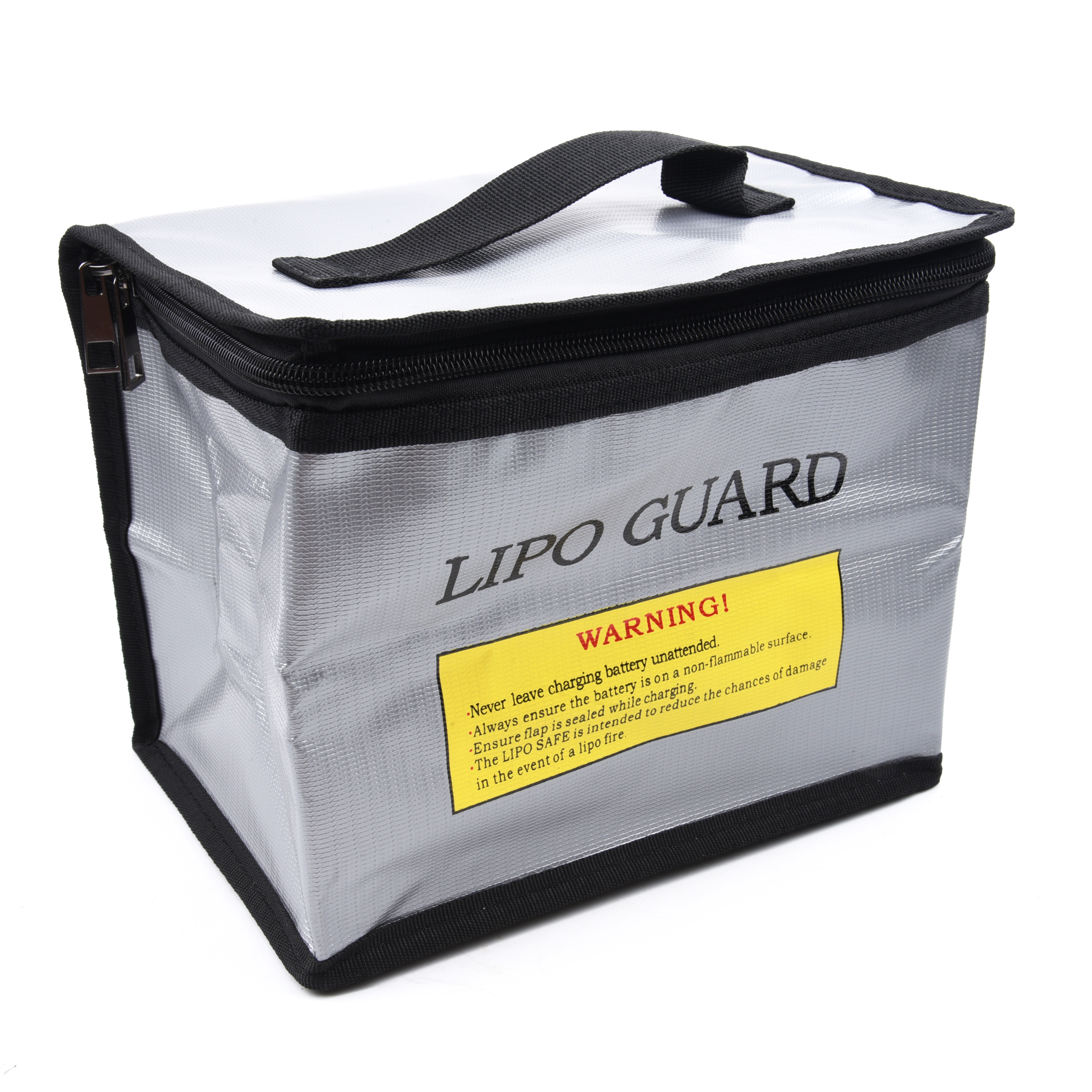 Bolsa de segurança para bateria lipo, 215x145x165mm, portátil, à prova de explosão, à prova de fogo, armazenamento com proteção segura para baterias de drone rc