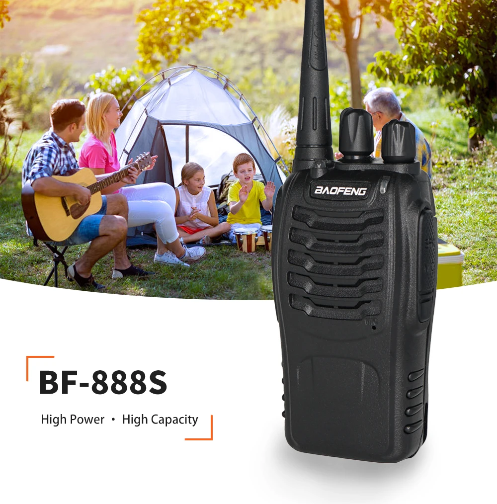 10ชิ้น/ล็อต Original Baofeng BF-888S Walkie Talkie วิทยุชุด BF 888S UHF 400-470MHz 16CH Walkie-Talkie เครื่องรับวิทยุวิทยุ