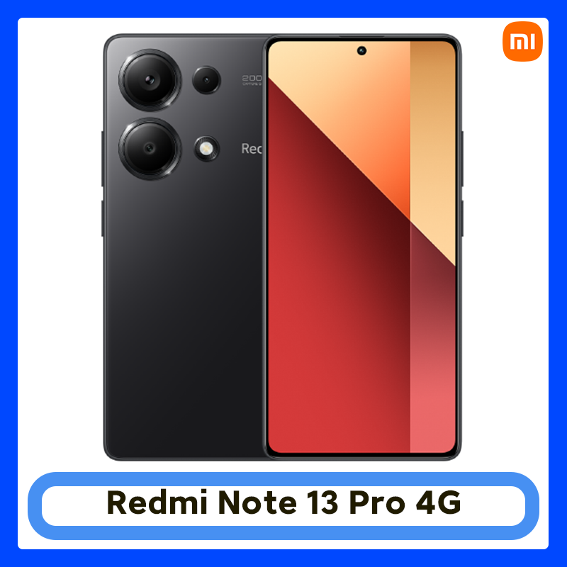 Xiaomi Redmi Note 13 Pro 4G Globale Version 200 MP OIS-Kamera Helio G99-Ultra Smartphone 120 Hz FHD+ AMOLED 67 W Mobiltelefon aufladen