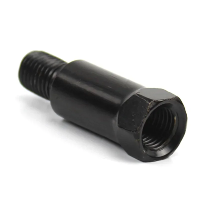 Longer Extension Black Motorcycle Rear Mirror Adapters M8 8mm M10 10mm Anti clockwise Right Left Hand Thread Changing Screw