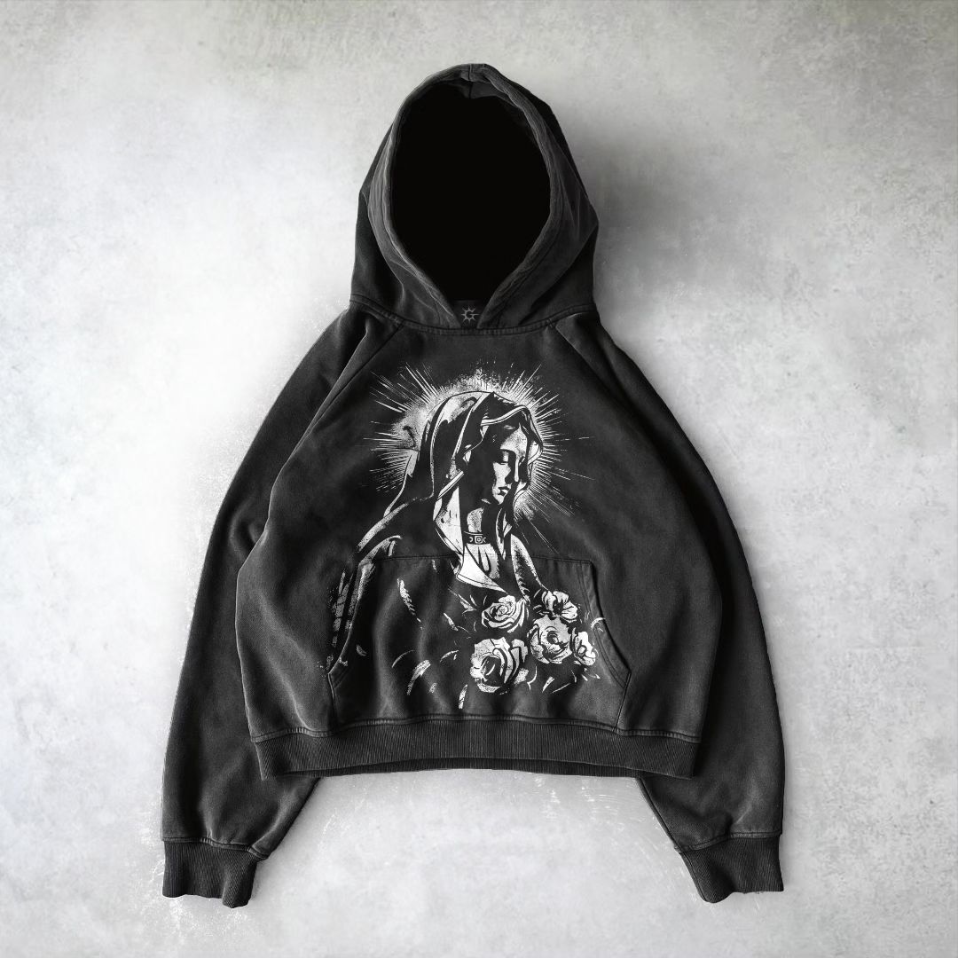 하라주쿠 y2k 고딕 패턴 까마귀 고스 대형 후드 여성 streetwear tracksuit 남성 커플 탑 스웨트 프린트 의류