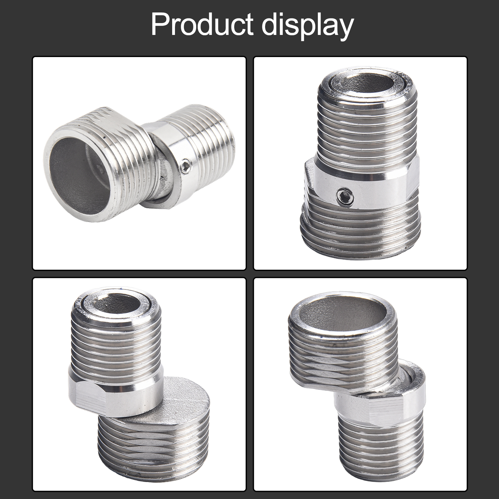 Grifo ajustable de 360 grados, pie curvo en ángulo, tornillo excéntrico, adaptador de grifo de esquina, accesorios para grifos de cocina