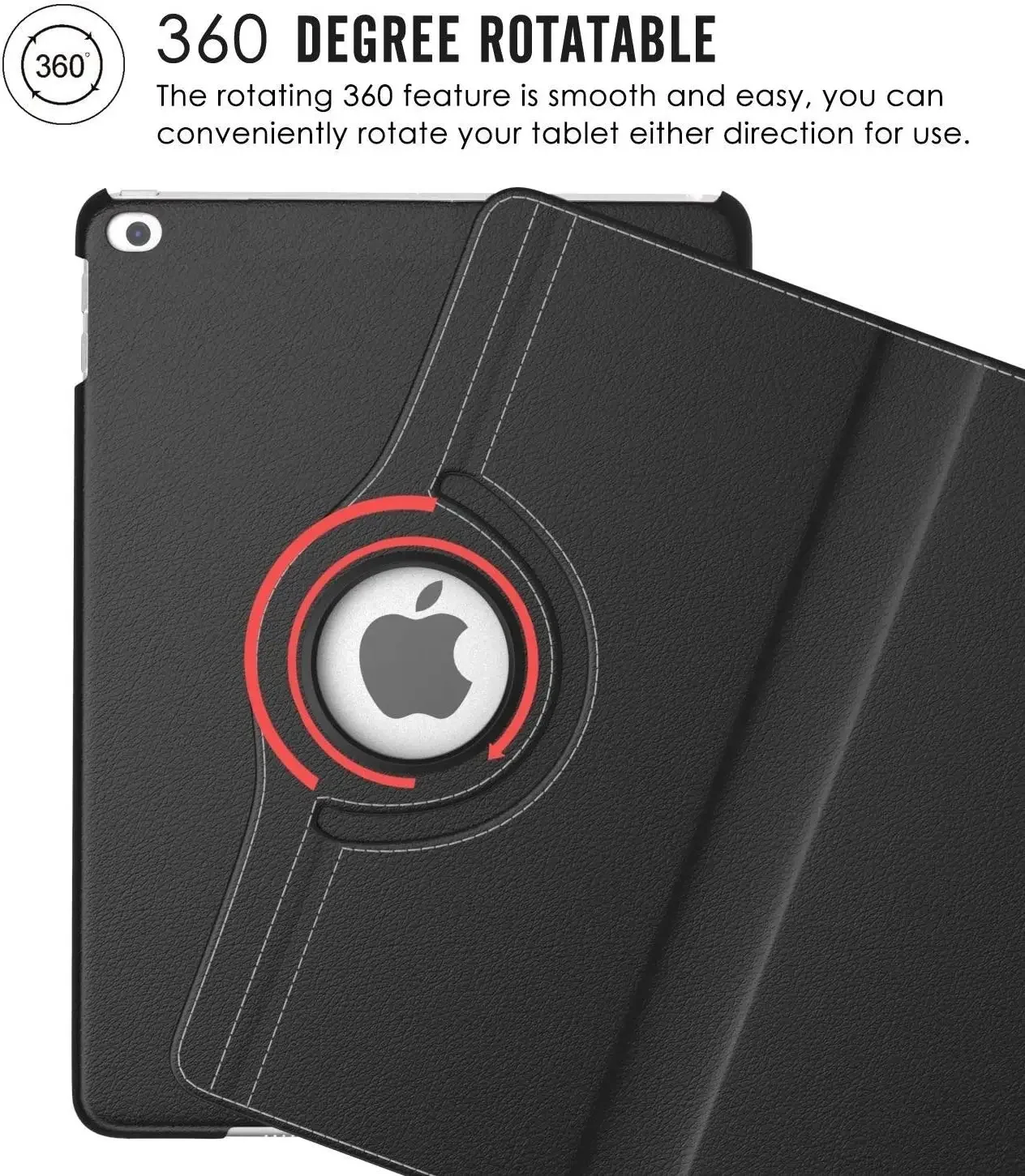 Funda Ratating 360 para iPad Air 1 Air 2 iPad 9,7 2017 2018 5 6 PU funda iPad A1474 A1475 A1566 A1567 A1822 A1823 A1893 A1954
