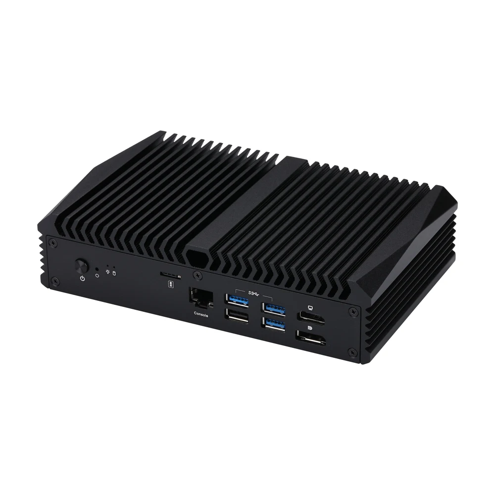 Qotom Mini PC Q10900H6-S13 N100 N305 N150 N355 Support D5 RAM with 2 10G LAN 4 I226V LAN AES-NI Computer