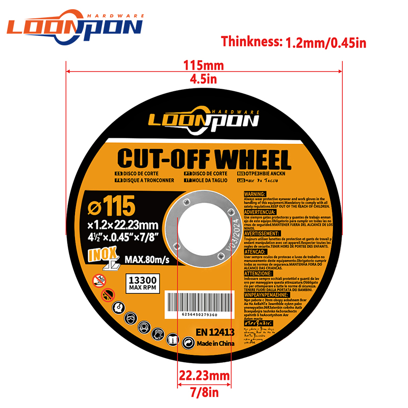 Discos de corte de Metal inoxidable, ruedas de corte de 115mm, discos de lijado con solapa, rueda amoladora angular, 5-50 Uds.