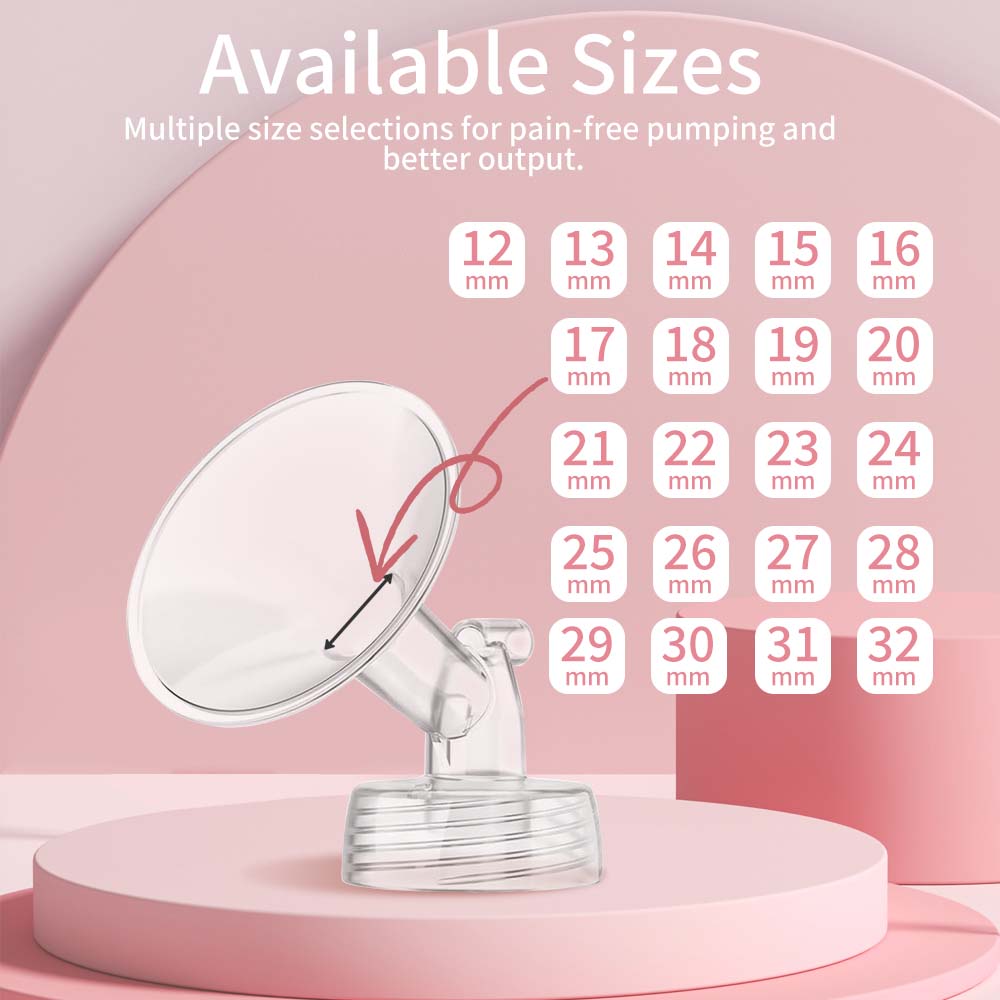 12 mm-32 mm Flansch-Milchpumpenteile, kompatibel mit Spectra S1 S2 9 Plus, kein Originalzubehör, Ersatz-Pumpenteile