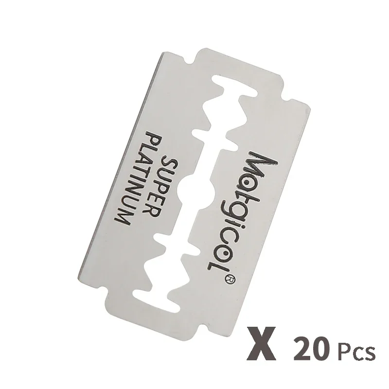 50/100 sztuk Super Platinum Double Edge Razor Blade, bardzo ostra stal nierdzewna do golenia, męskie żyletki